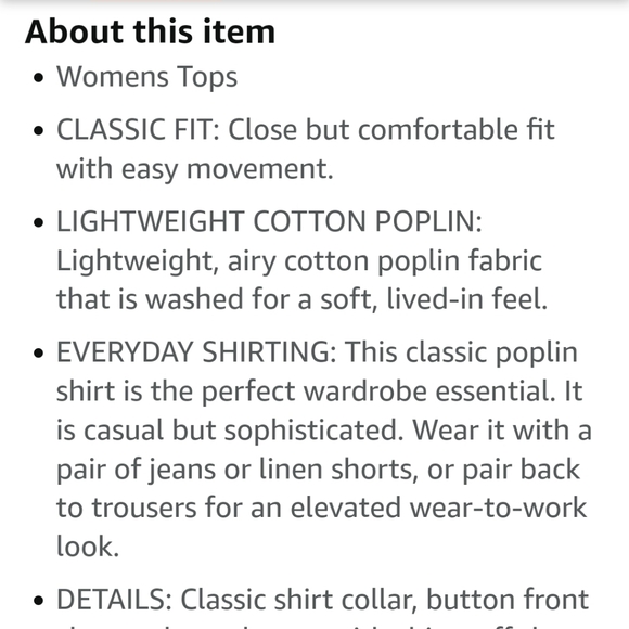 Amazon. Women's Long Sleeve Button Down Shirt. Light Blue. Sizes 4X, 5X & 6X NWT - Picture 4 of 9